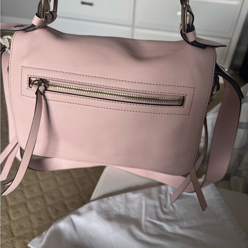 Red Pink Crossbody Bag with Adjustable Strap - Picture 6 of 11